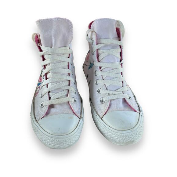 80s Chuck Taylor All Star High Top doodle painted Sneakers - Picture 2 of 13